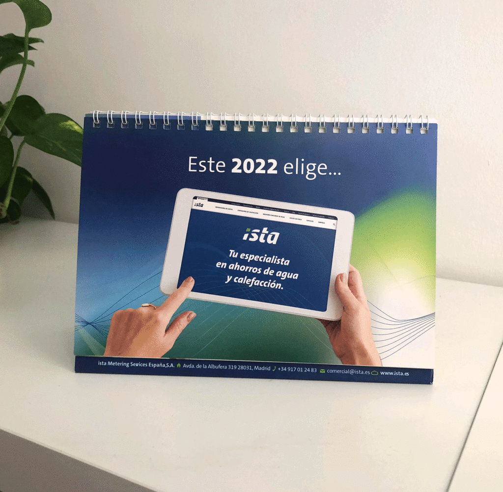 Calendario mesa Ista 2022